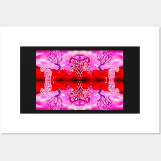 Guepardo Rosa Redux PATTERN Wall Art by Jacob Wayne Bryner 